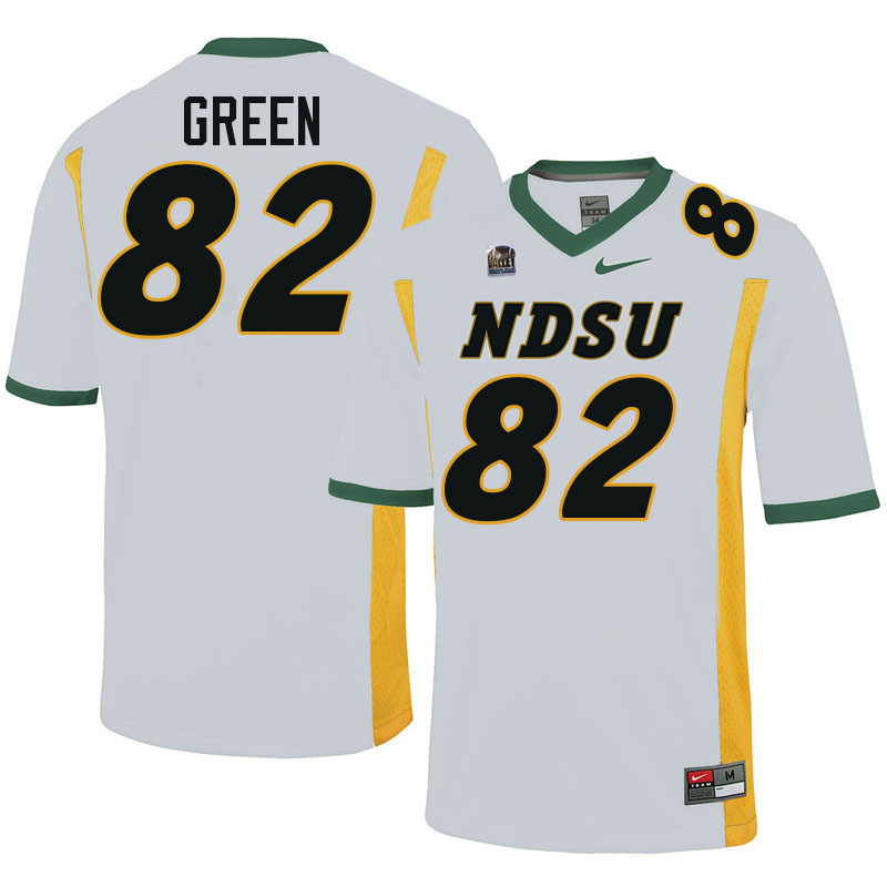 North Dakota State Bison #82 SJ Green College Football Jerseys Stitched-White
